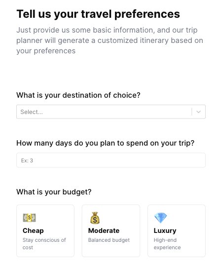 AI Trip Planner